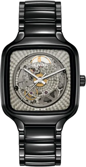 Rado -New True Square-Unisex-Swiss Automatic Watch-High-Tech Ceramic-Sapphire Crystal -38mm