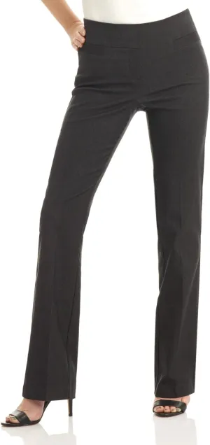 Rekucci Womens Ease into Comfort Stretchy Business Casual Bootcut Pull-On Everyday Office Pant in Regular/Tall/Petite Sizes