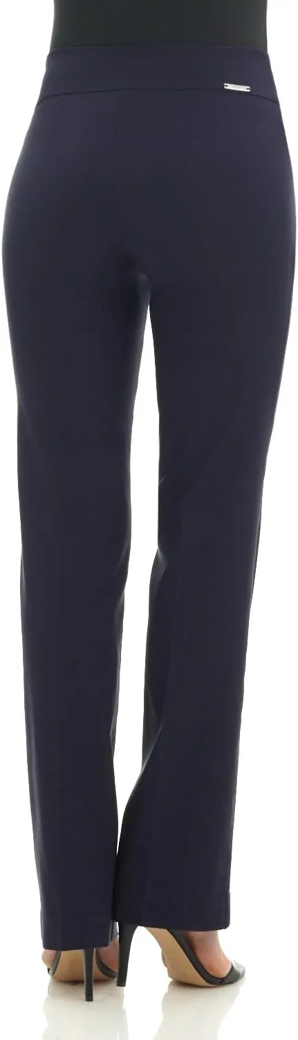 Rekucci Womens Ease into Comfort Stretchy Business Casual Bootcut Pull-On Everyday Office Pant in Regular/Tall/Petite Sizes
