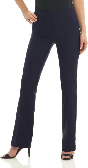 Rekucci Womens Ease into Comfort Stretchy Business Casual Bootcut Pull-On Everyday Office Pant in Regular/Tall/Petite Sizes