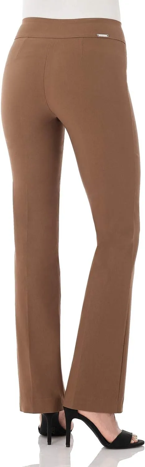 Rekucci Womens Ease into Comfort Stretchy Business Casual Bootcut Pull-On Everyday Office Pant in Regular/Tall/Petite Sizes