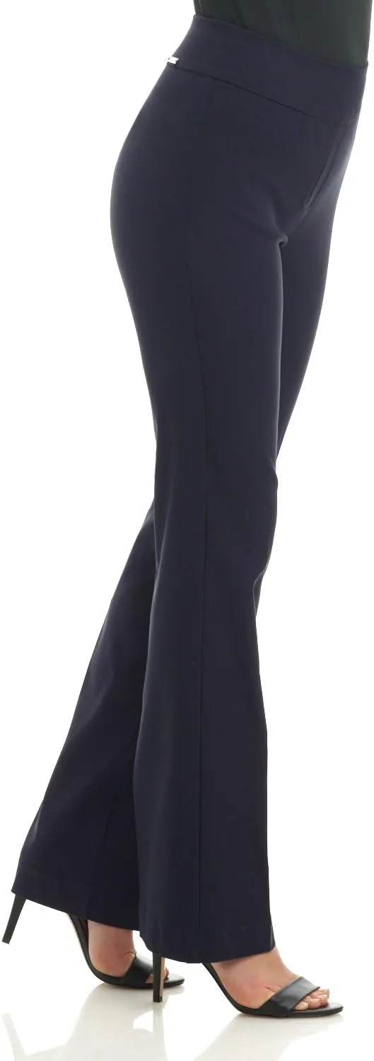 Rekucci Womens Ease into Comfort Stretchy Business Casual Bootcut Pull-On Everyday Office Pant in Regular/Tall/Petite Sizes