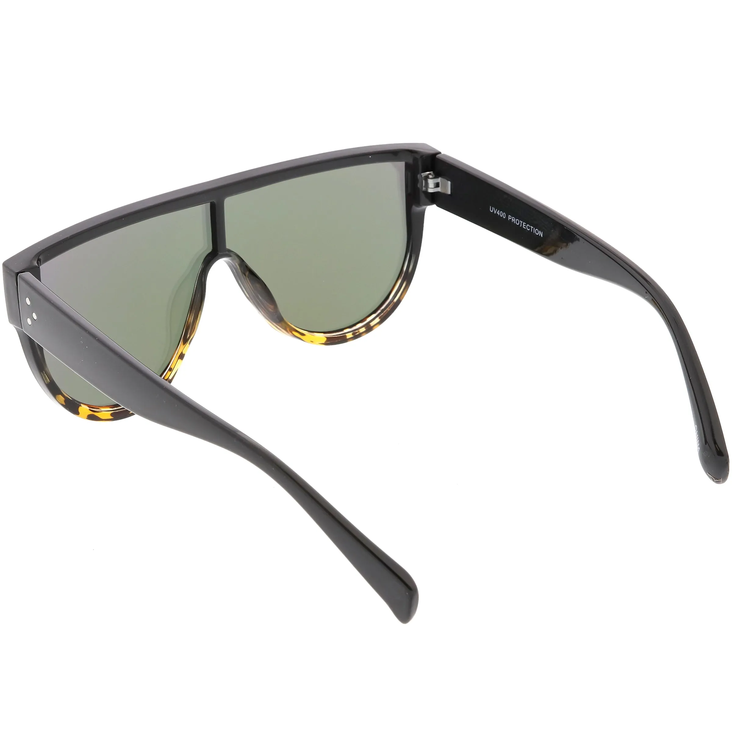 Retro Modern Infinity Mirrored Flat Lens Shield Sunglasses C558