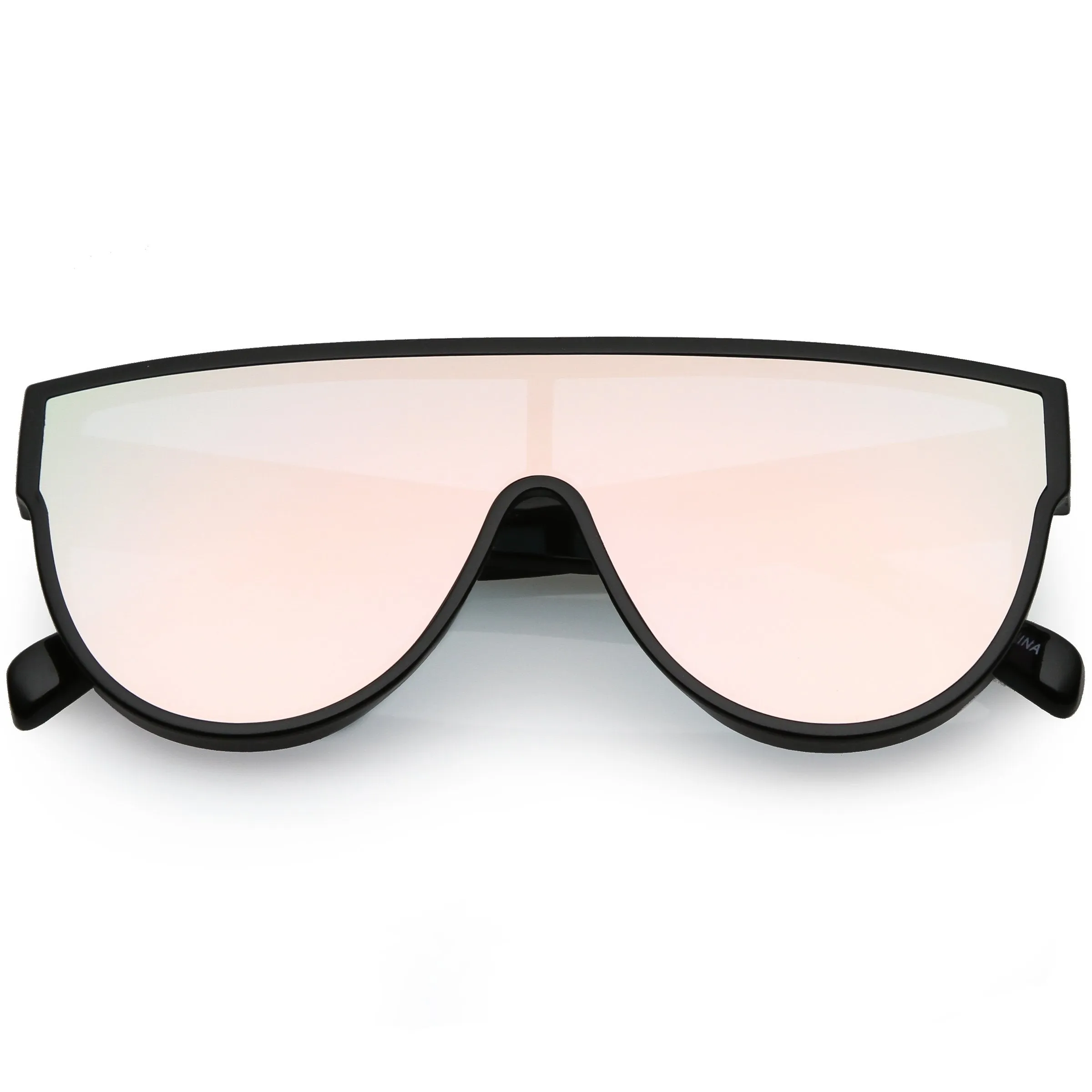 Retro Modern Infinity Mirrored Flat Lens Shield Sunglasses C558