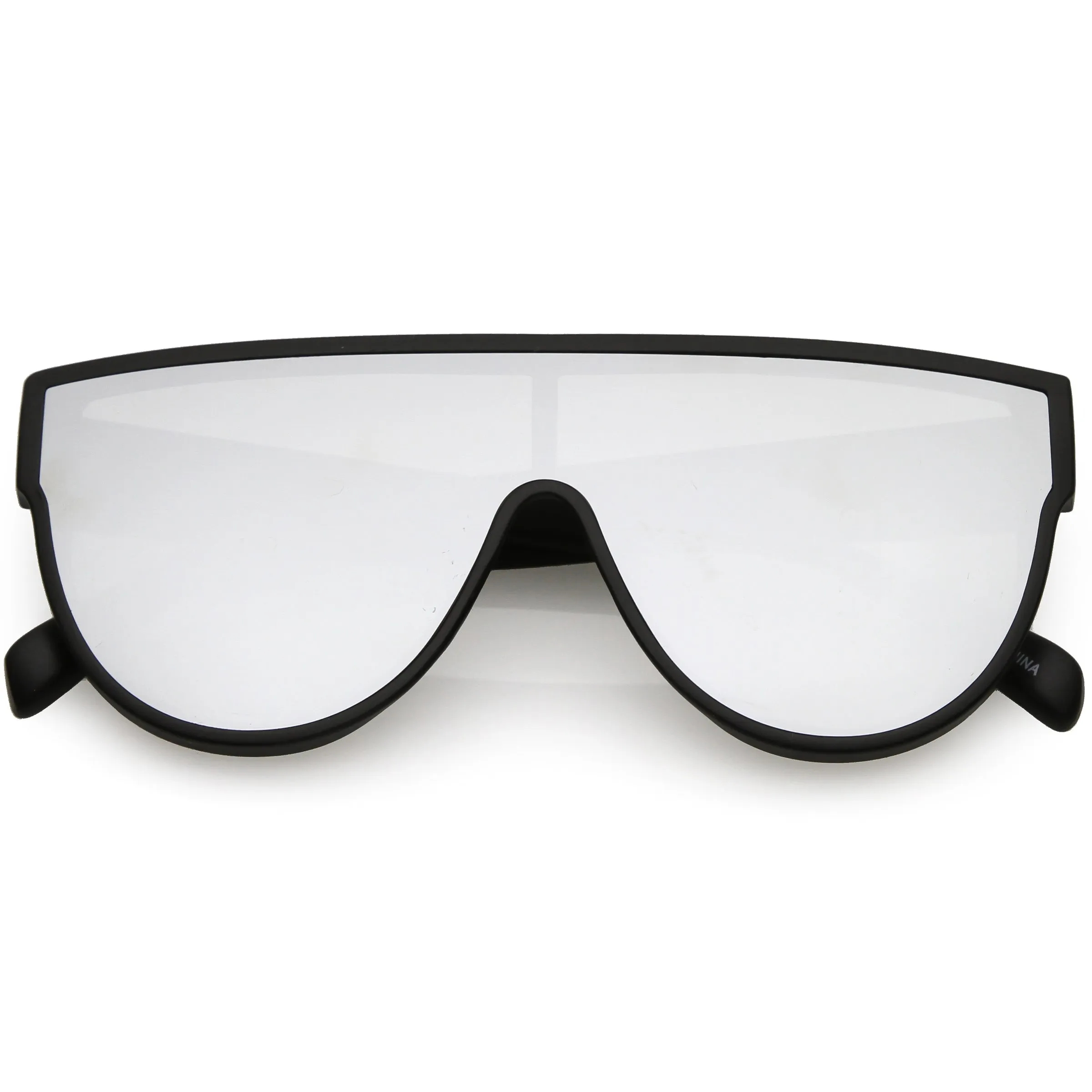 Retro Modern Infinity Mirrored Flat Lens Shield Sunglasses C558
