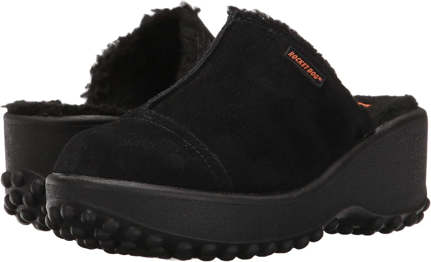 Rocket Dog Women Platform Comfort Shearling Clog Mule