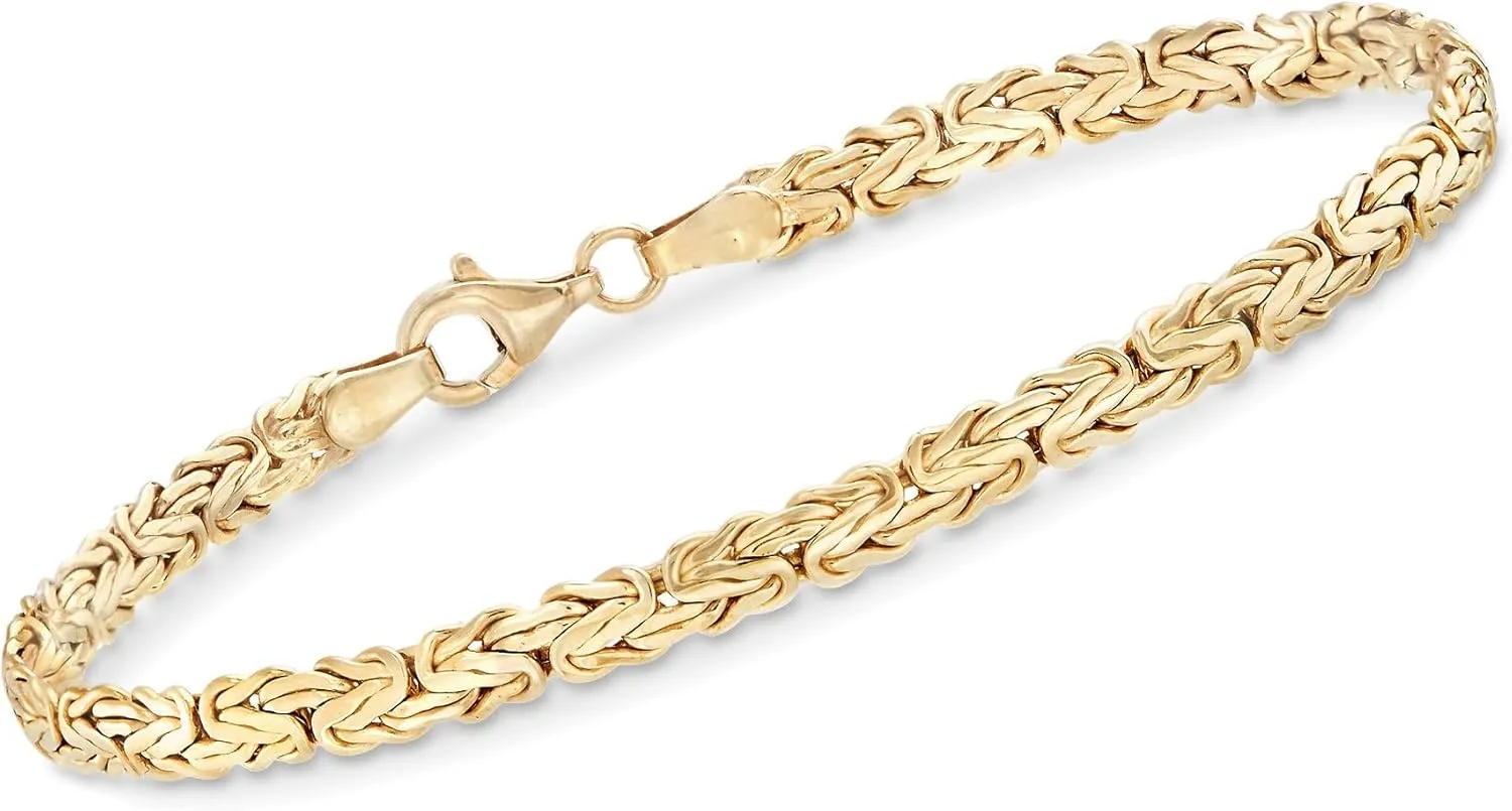 Ross-Simons Sterling Silver Flat Byzantine Bracelet