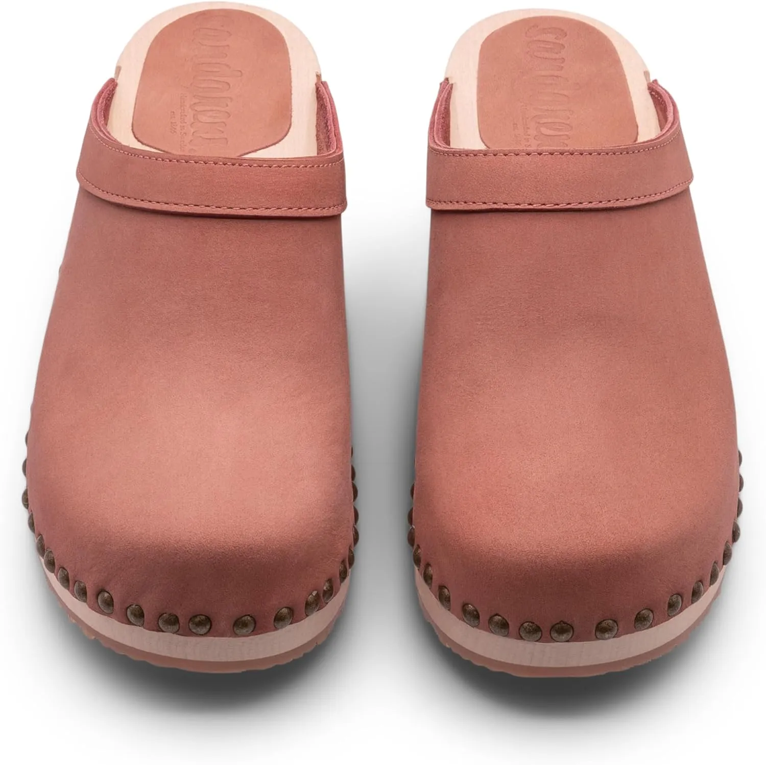 Sandgrens Handmade Swedish Wood Clogs for Women, Low Heel Mule | Athens