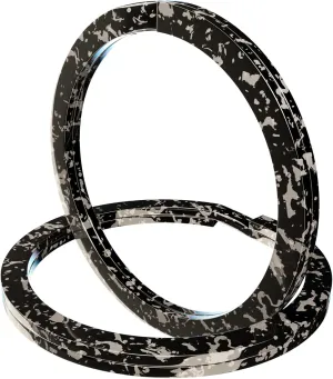 Silipac Stylish Key Rings 1.18 in Scratch-Resistant Coating - Premium Flat Durable Keychain Ring Crafts, Car Keys (pack of 4)