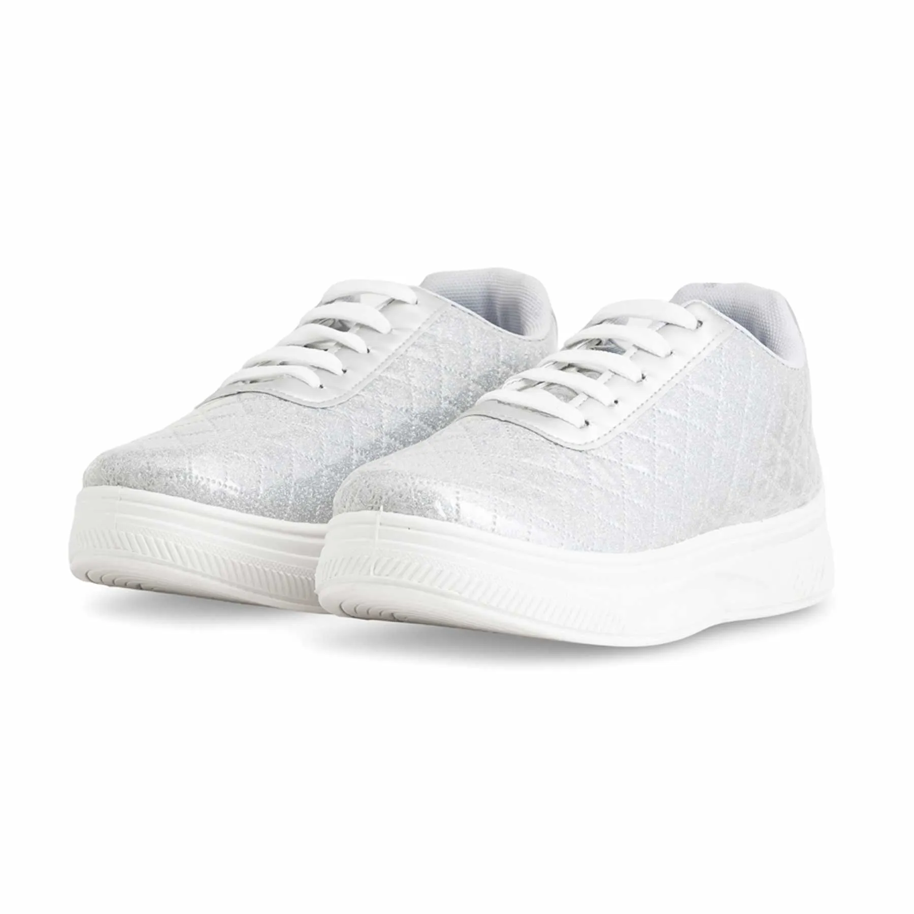 Silver Casual Women Sneaker AT7406
