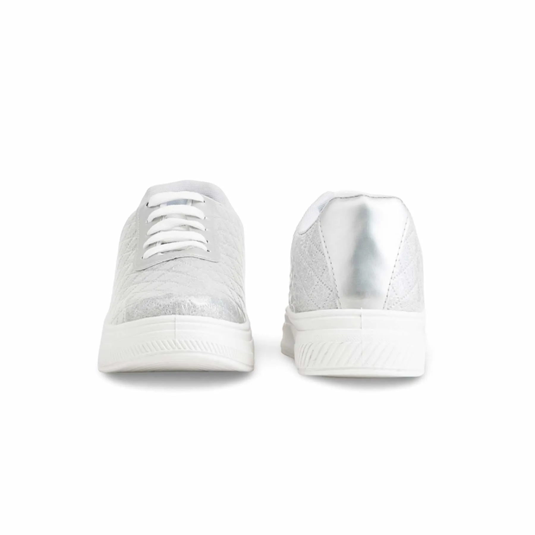 Silver Casual Women Sneaker AT7406