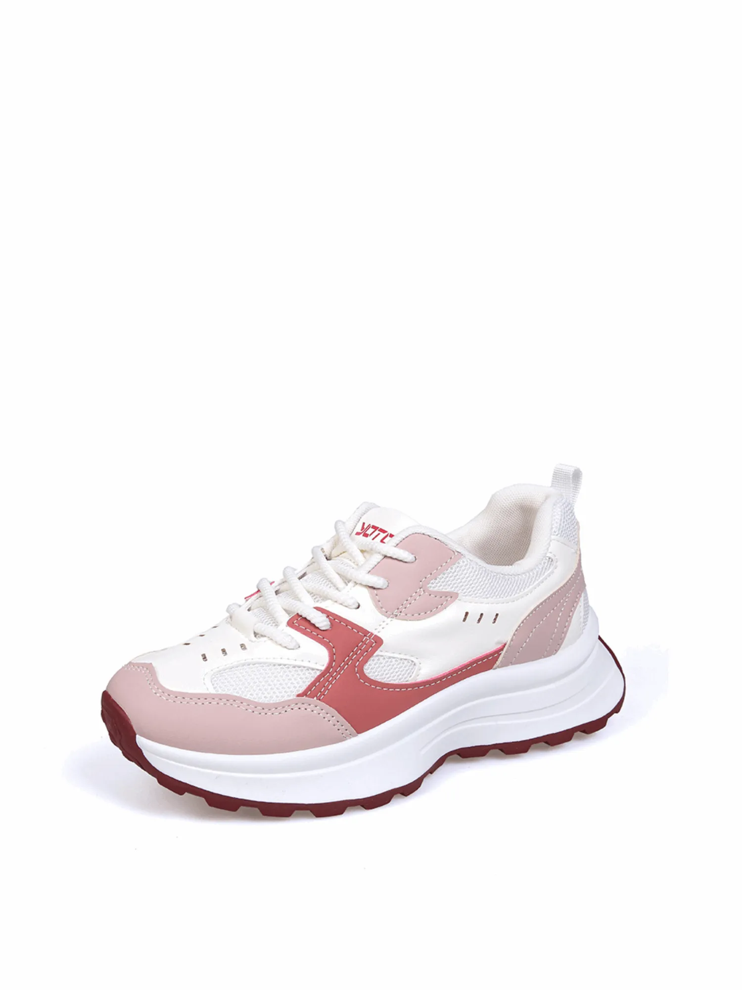 Simple Gear Lace-up Sneakers-Yellow