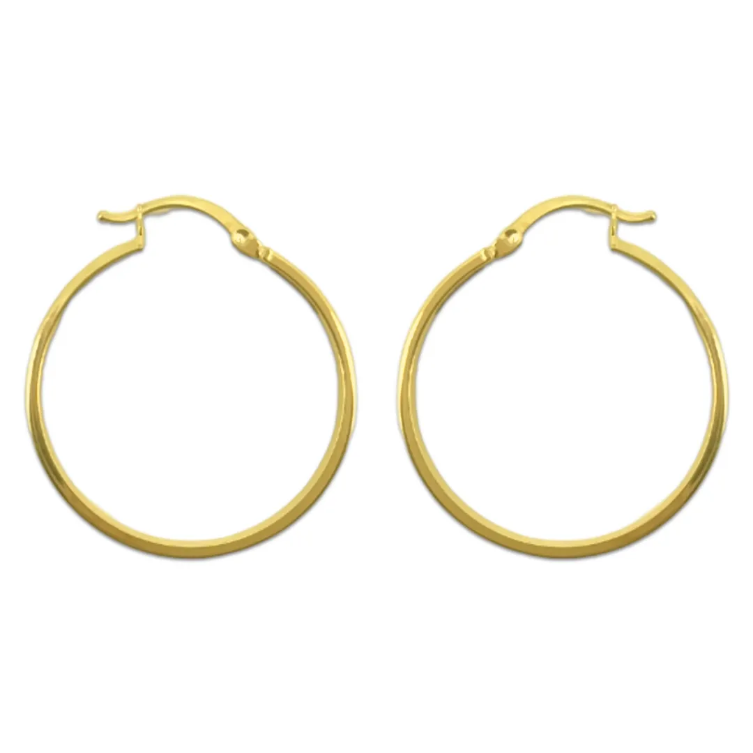 Sleek Flat Meander Hoops