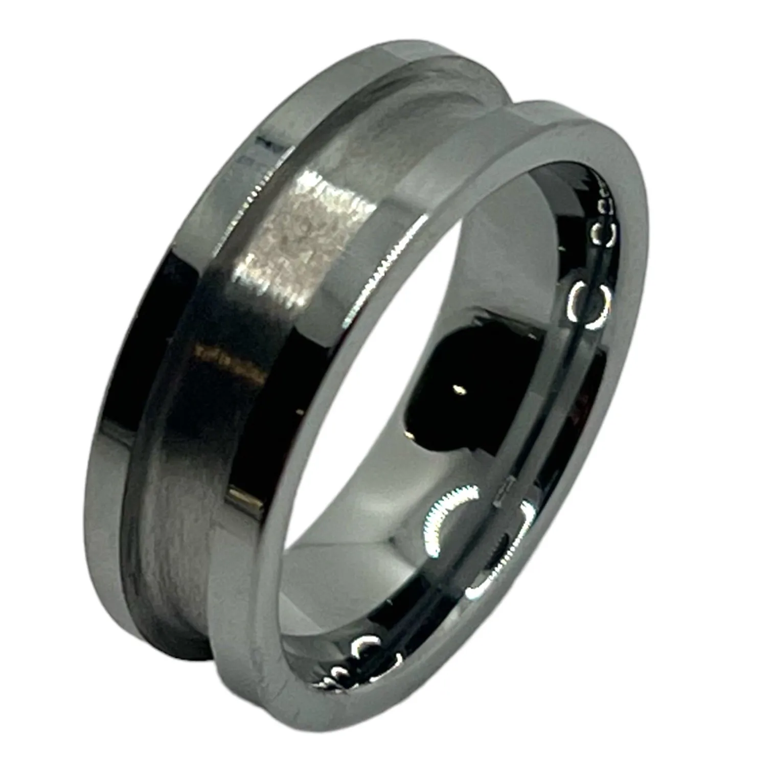 Special Buy Flat Edge tungsten channel inlay in 8.4 mm total width