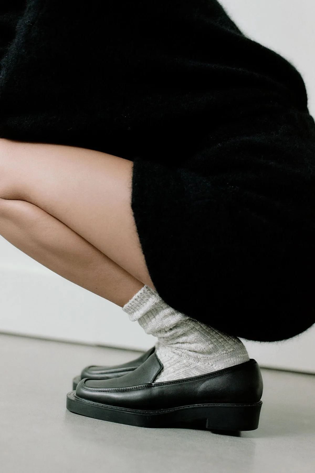 Square Loafer - Black