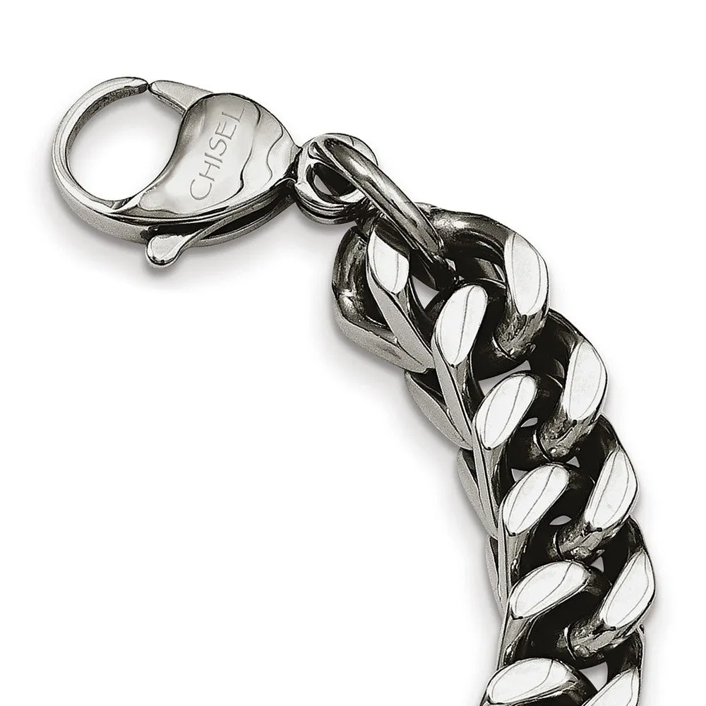 Stainless Steel Heavy Wheat 24in Necklace