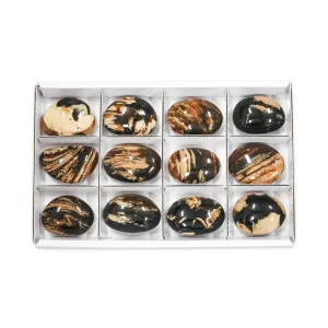 Starborn Milk and Honey Sumatra Amber Freeform Palm Stone 150g - 12 Pieces