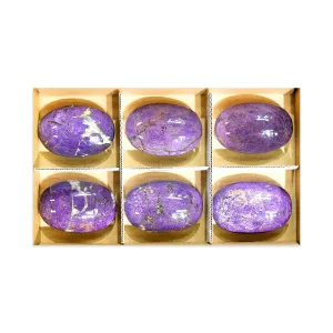 Starborn Purpurite Polished Palm Stone 600 grams - 6 pieces