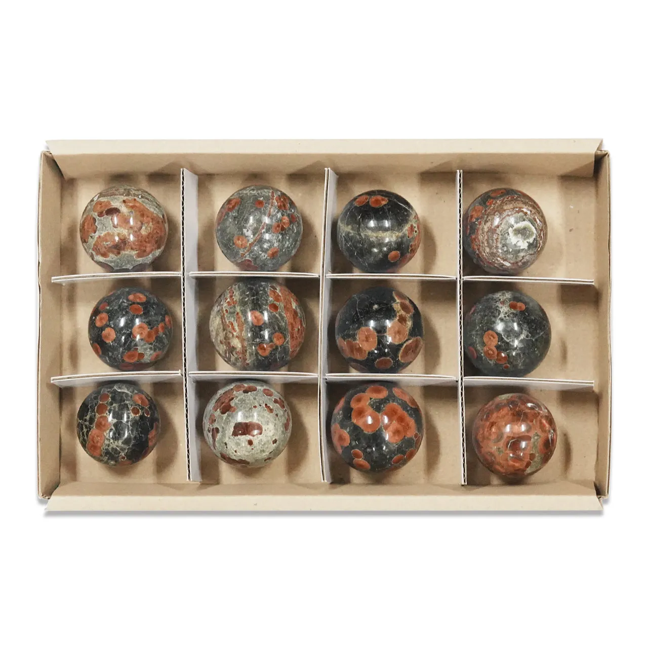 Starborn Red Planet Obsidian Spheres 500 grams - 12 pieces
