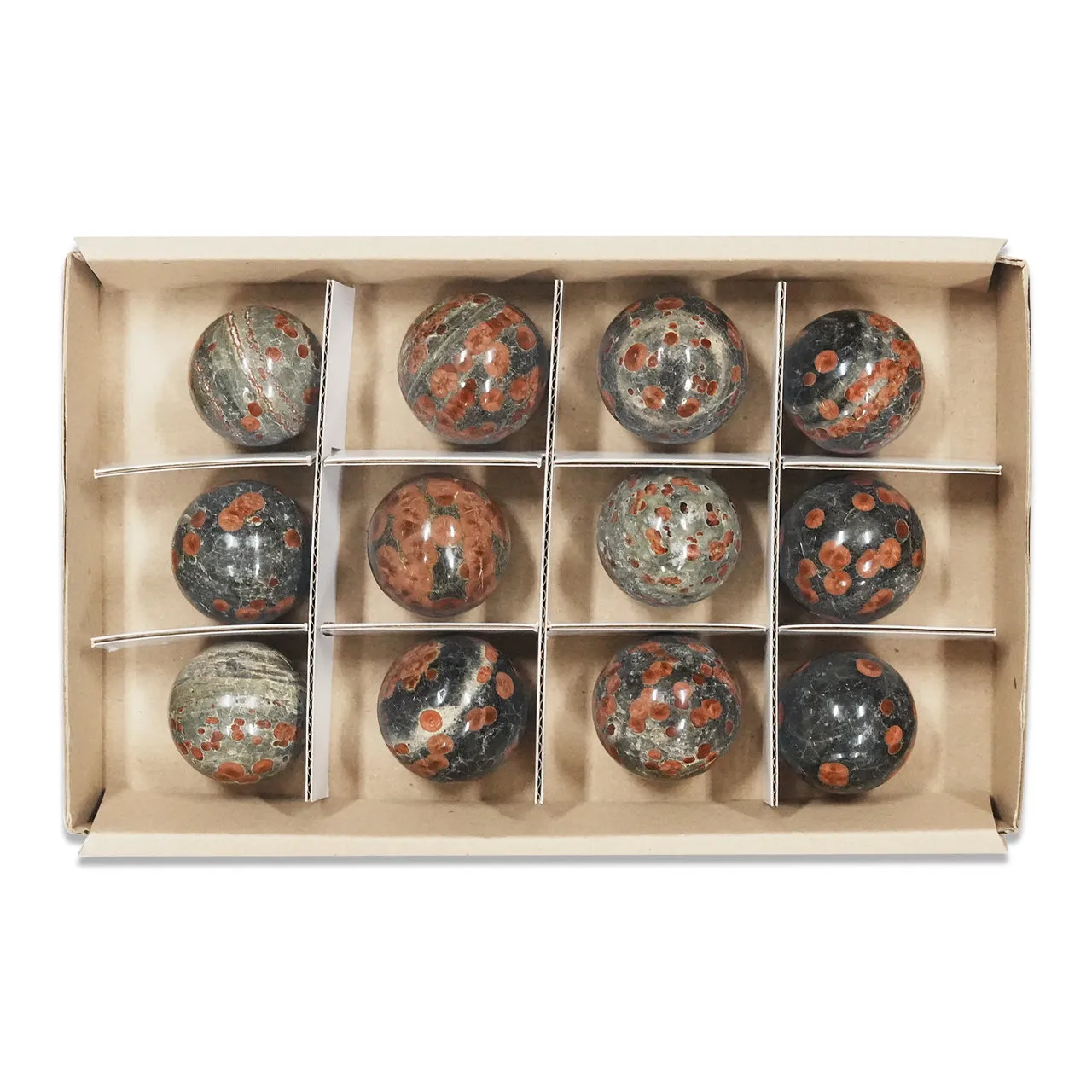 Starborn Red Planet Obsidian Spheres 500 grams - 12 pieces