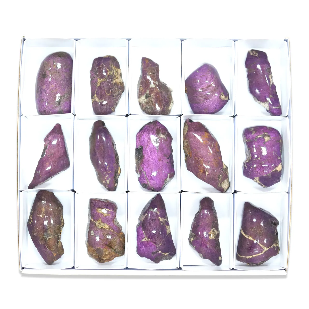 Starborn Semi-Polished Purpurite 2000 grams - 15 pieces