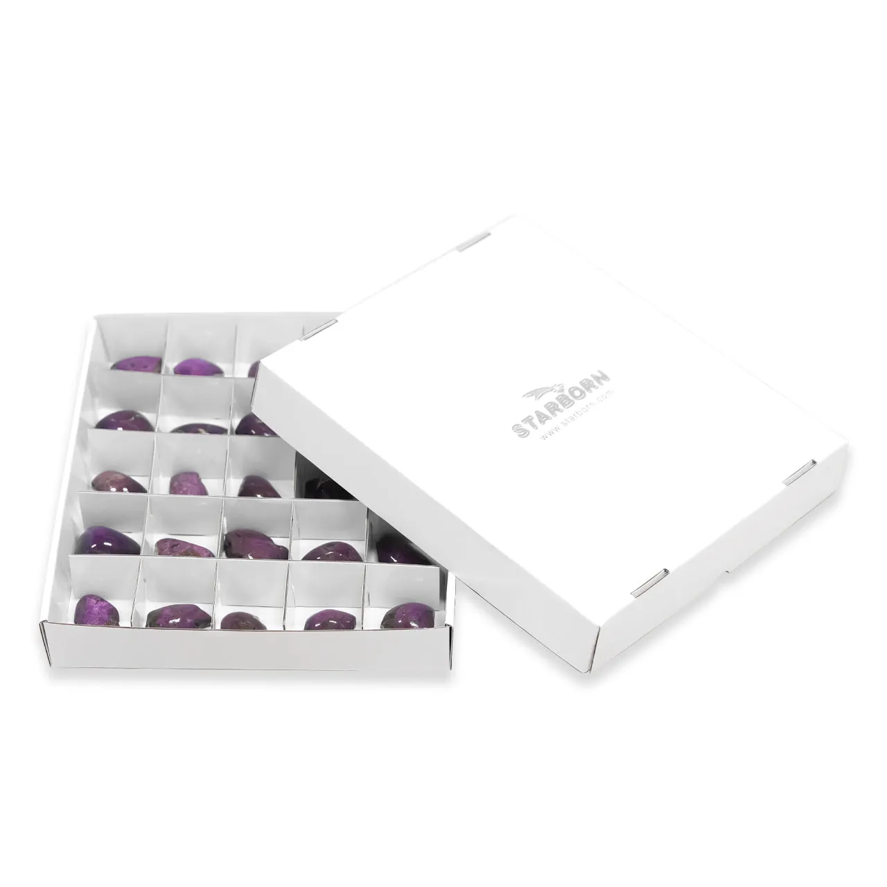 Starborn Semi-Polished Purpurite Collector 2000 grams - 25 pieces