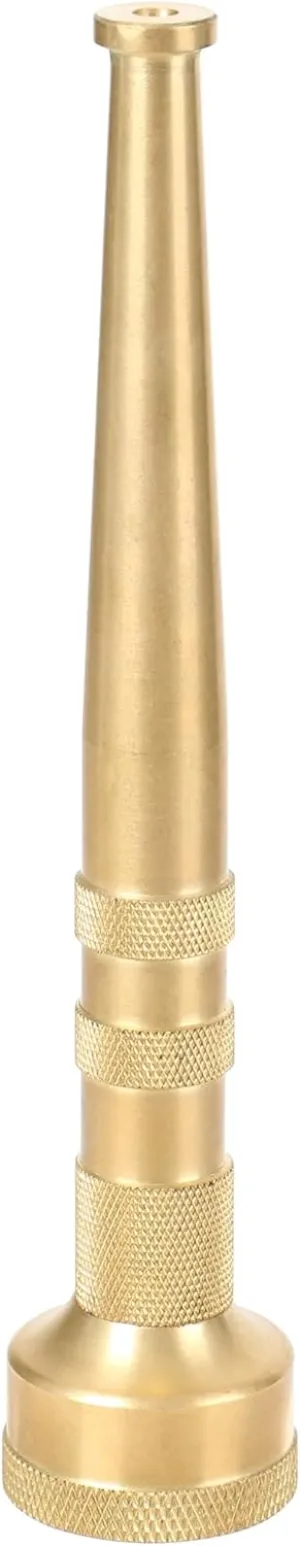STYDDI 6" Brass Garden Water Hose Nozzle, Jet Stream Hose Nozzle with 3/4-Inch, 7 GPM 80 PSI, High Pressure Super Sweeper Nozzle For Clean Patios, Driveways, Sidewalks, Yard, Vehicles, Deck