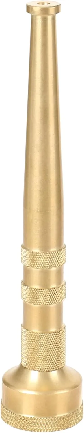 STYDDI 6" Brass Garden Water Hose Nozzle, Jet Stream Hose Nozzle with 3/4-Inch, 7 GPM 80 PSI, High Pressure Super Sweeper Nozzle For Clean Patios, Driveways, Sidewalks, Yard, Vehicles, Deck