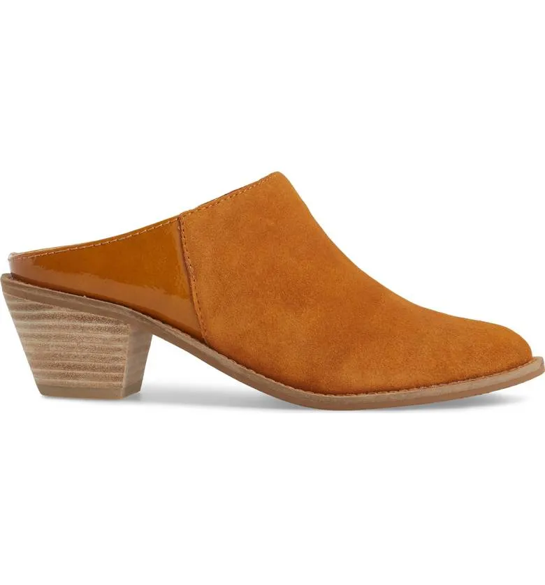 Suede Whiskey Kellum Clog Kelsi Easy returns Fashion Heel Brown Hassle-free returns Booties Dagger Mule Stacked