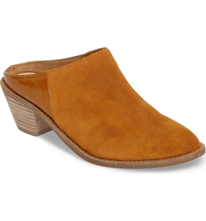 Suede Whiskey Kellum Clog Kelsi Easy returns Fashion Heel Brown Hassle-free returns Booties Dagger Mule Stacked