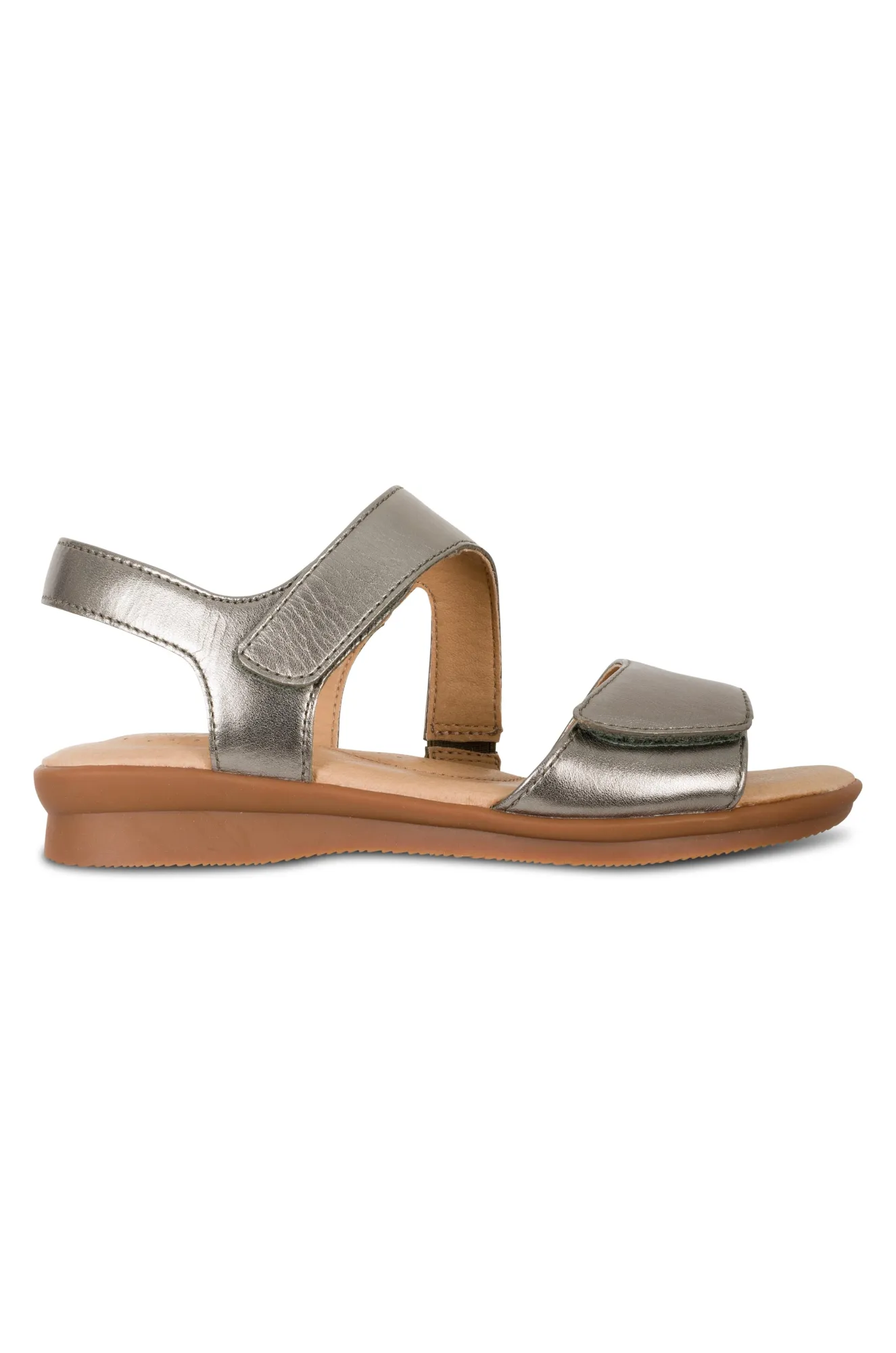 Super comfy Leather Sandal | PEWTER | NESSA AB