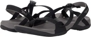 Teva womens Ascona Cross Strap Sandal, Black, 7 US