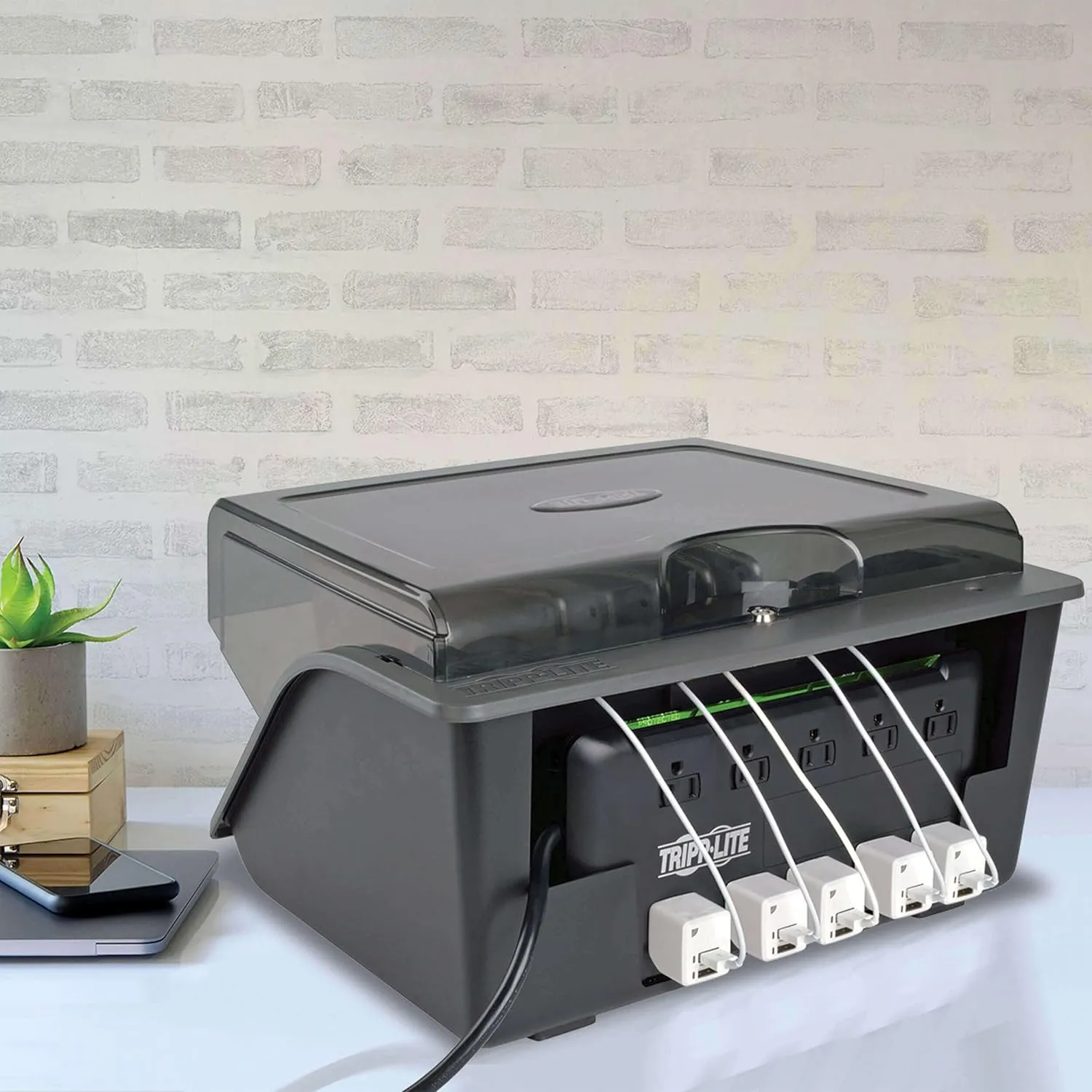 Tripp Lite 10-Outlet Surge Protector Power Strip 6ft Cord 2880 Joules Black $100K Insurance (TLP1006B)