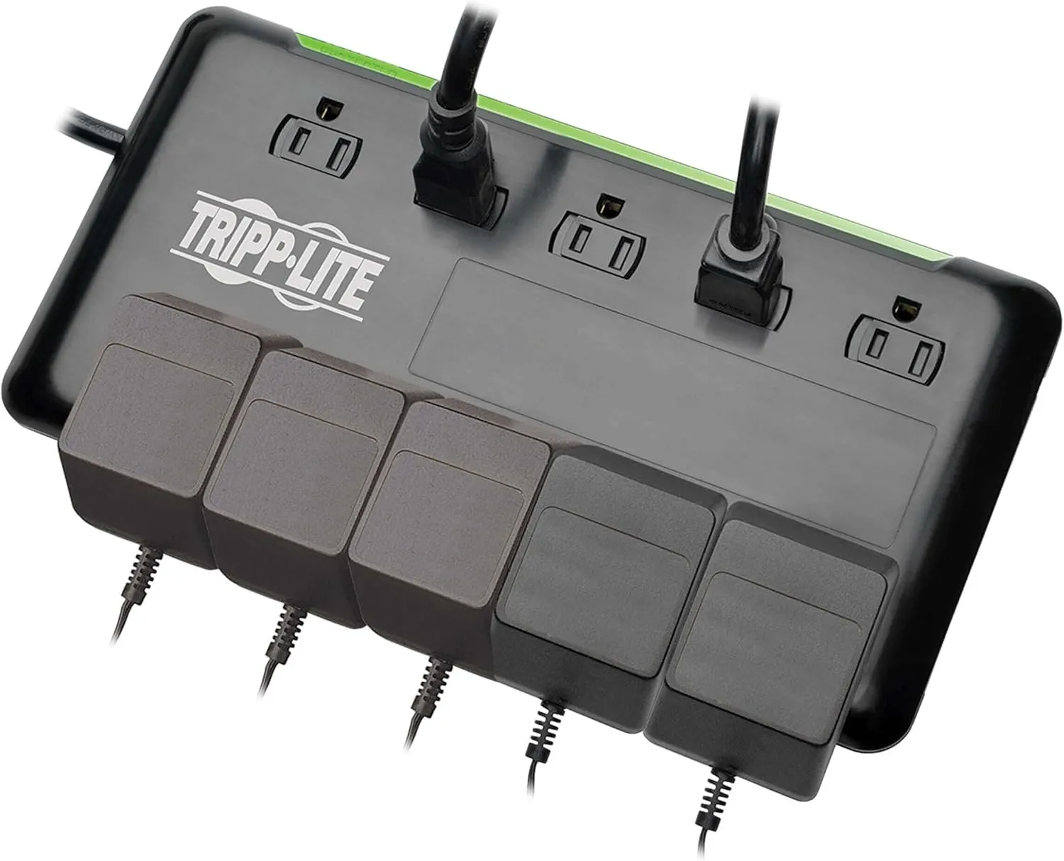 Tripp Lite 10-Outlet Surge Protector Power Strip 6ft Cord 2880 Joules Black $100K Insurance (TLP1006B)