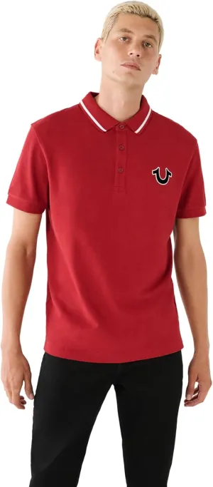 True Religion Men's Short Sleeve Jv7 Polo