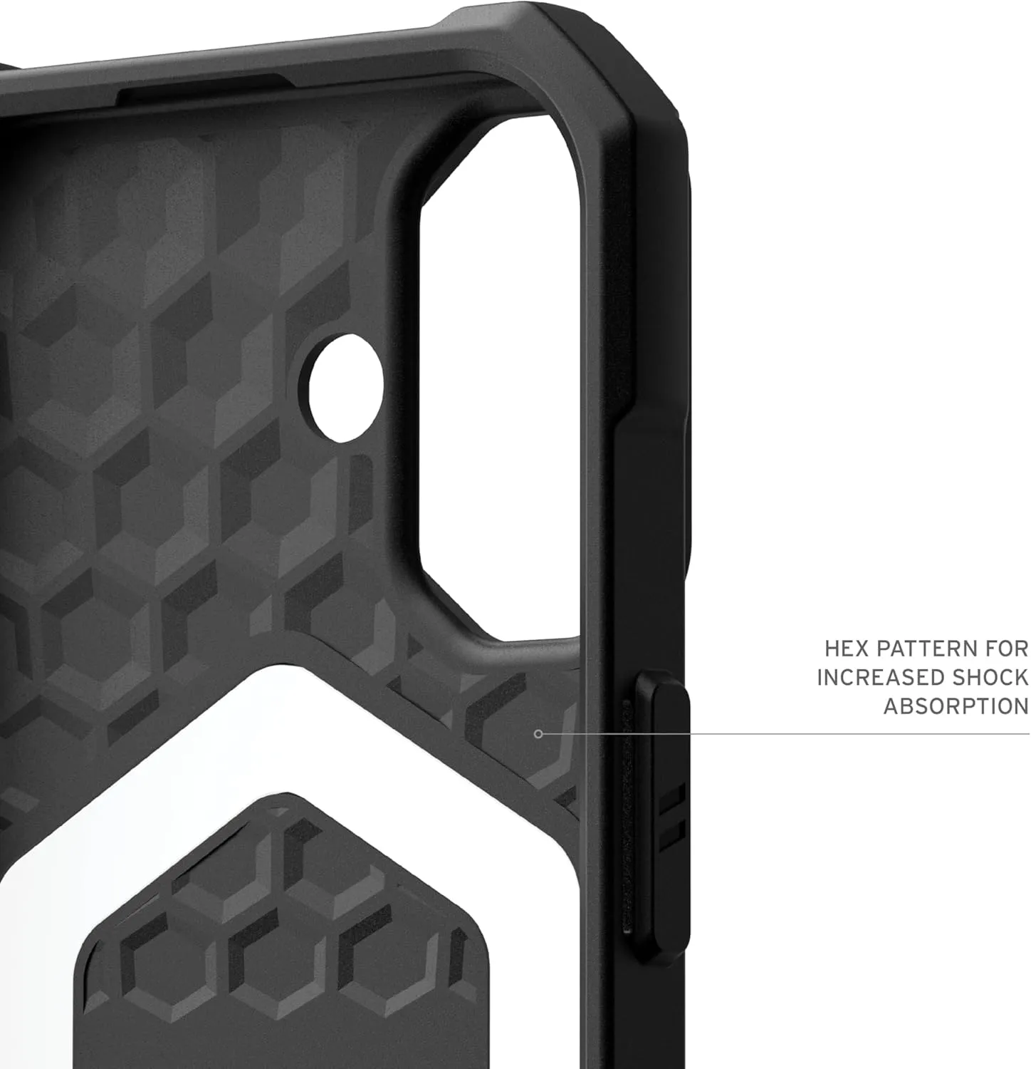 URBAN ARMOR GEAR UAG Designed for iPhone 16 Case 6.1" Essential Armor - Compatible with MagSafe Charging Rugged Slim Sleek Shockproof Anti-Slip Military Grade Protective Cover, Black