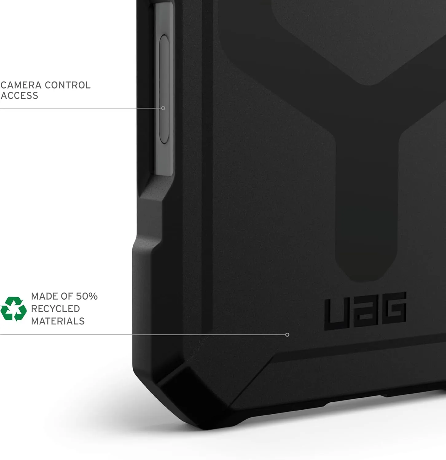 URBAN ARMOR GEAR UAG Designed for iPhone 16 Case 6.1" Essential Armor - Compatible with MagSafe Charging Rugged Slim Sleek Shockproof Anti-Slip Military Grade Protective Cover, Black