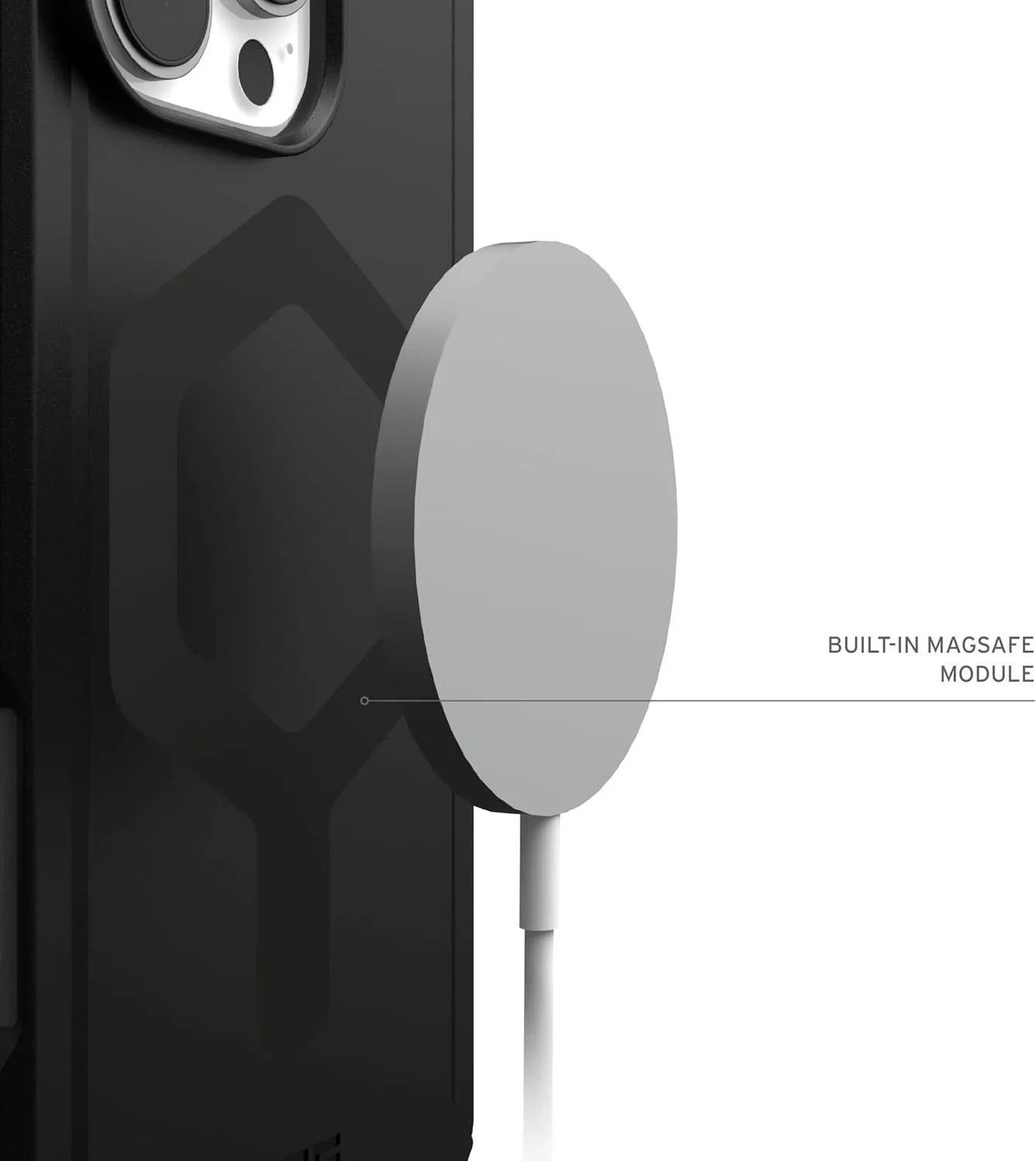 URBAN ARMOR GEAR UAG Designed for iPhone 16 Pro Max Case 6.9" Essential Armor - Compatible with MagSafe Charging Rugged Slim Sleek Shockproof Anti-Slip Military Grade Protective Cover, Black