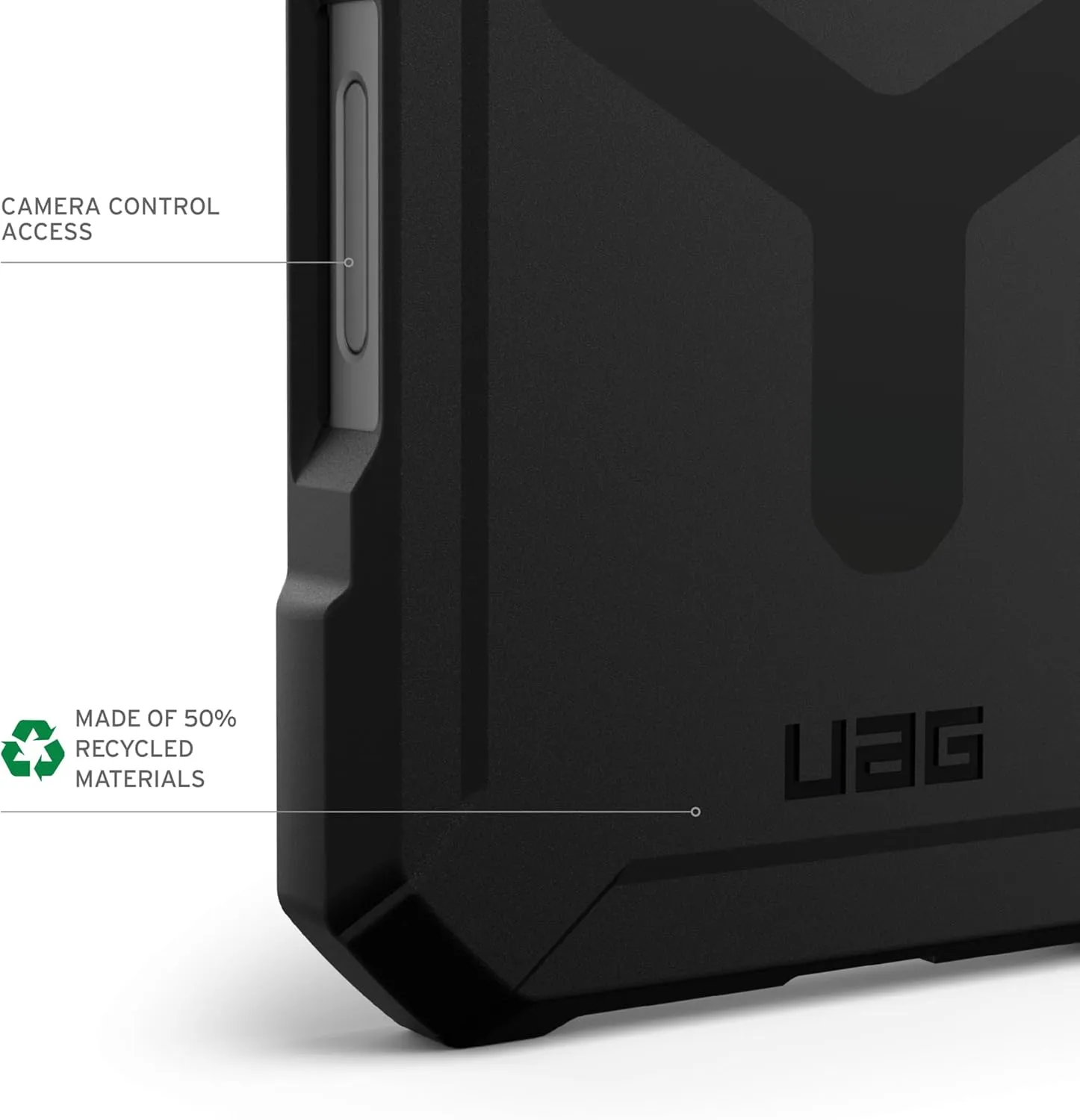 URBAN ARMOR GEAR UAG Designed for iPhone 16 Pro Max Case 6.9" Essential Armor - Compatible with MagSafe Charging Rugged Slim Sleek Shockproof Anti-Slip Military Grade Protective Cover, Black