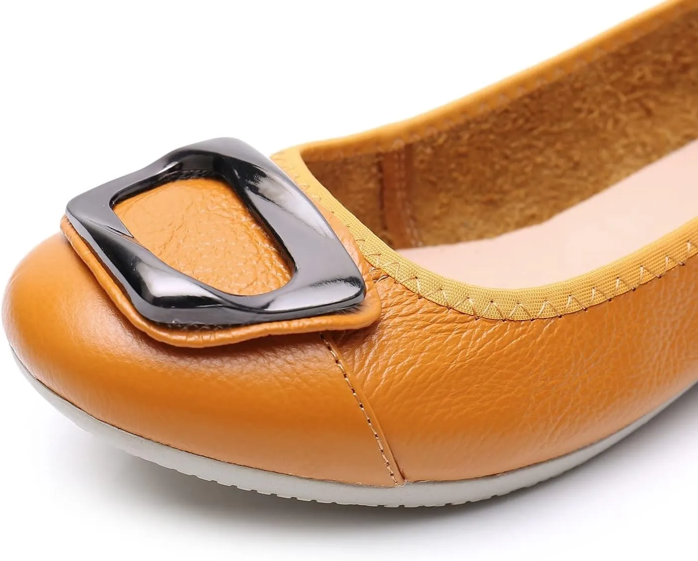 VenusCelia Women's Buckle Dance Flats Shoe