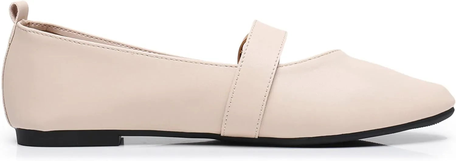 VenusCelia Women's Mary Jane Flat Shoe