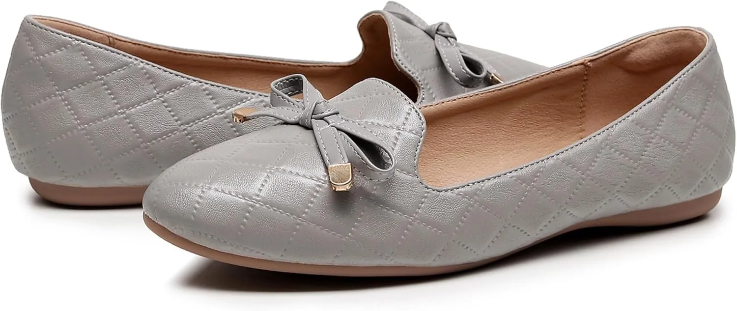 VenusCelia Women's Serenity Bow Flat Shoe