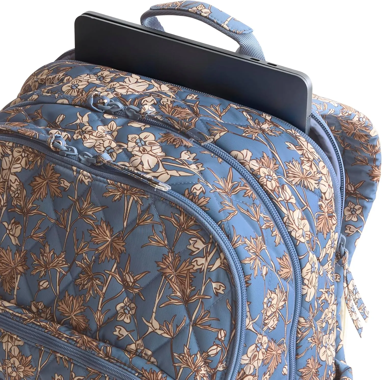 Vera Bradley Performance Twill Large Bancroft Backpack, Larkspur Delphinum