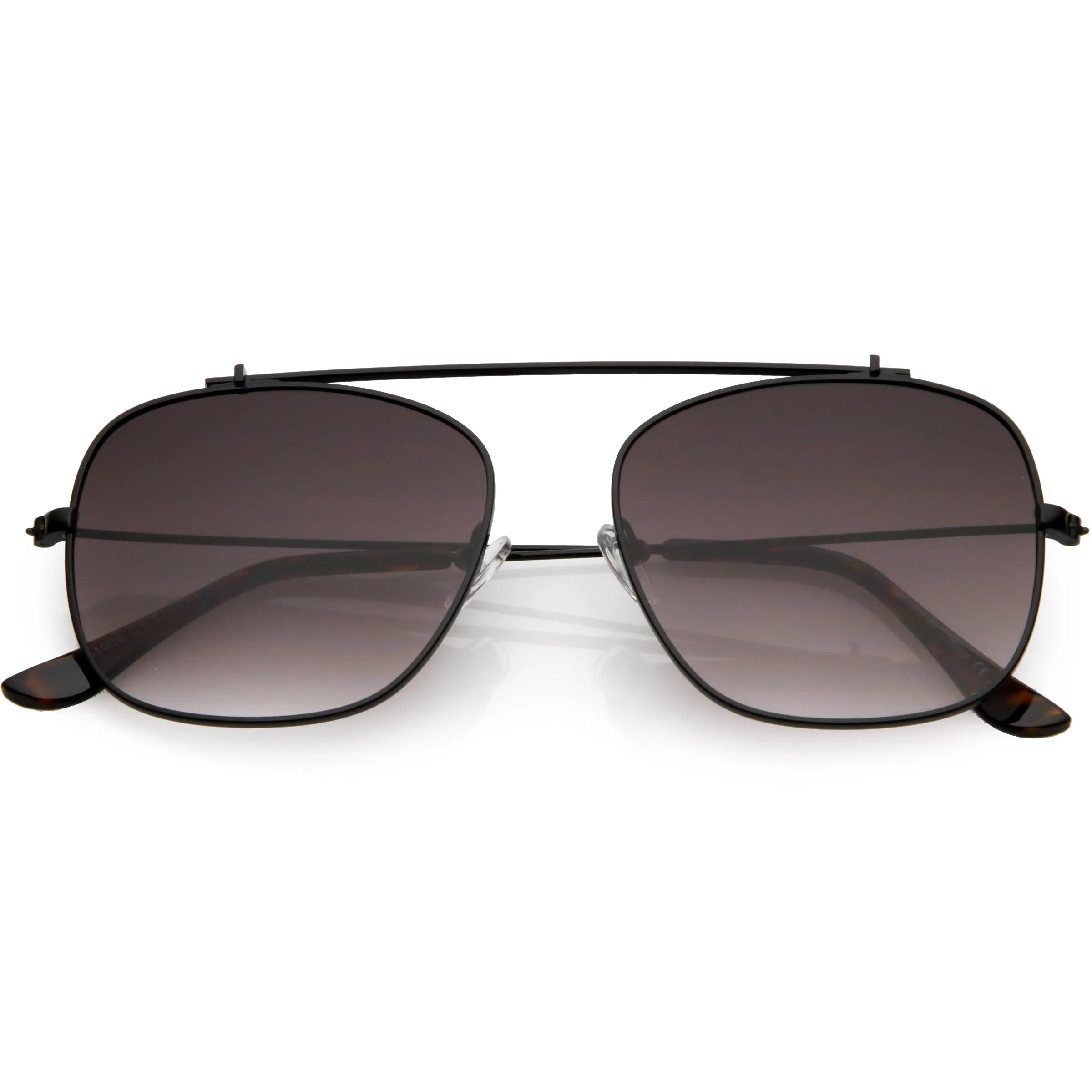 Vintage Dapper Square Crossbar Metal Aviator Sunglasses C959