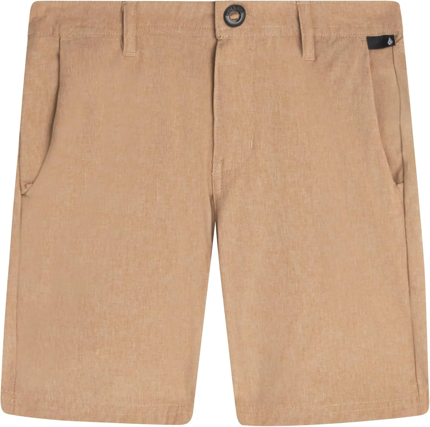 Volcom Boys' Twill Shorts - Stretch Fit Flat Front Chino Golf Uniform Shorts for Boys, Classic Pull-On Style with Belt Loops