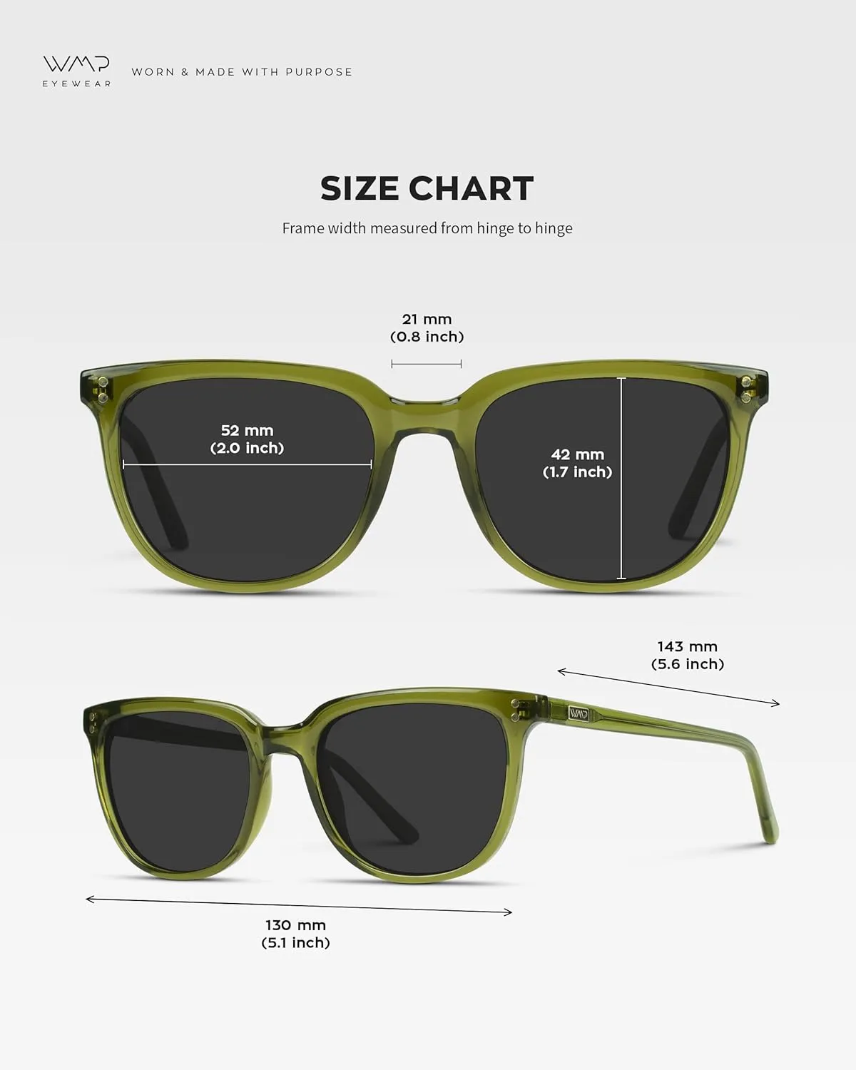 WearMe Pro Polarized Classic Retro Flat Square Unisex Sunglasses