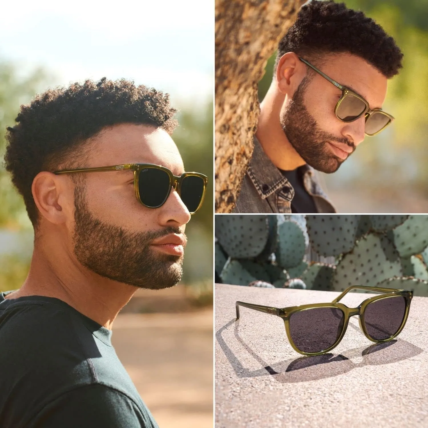 WearMe Pro Polarized Classic Retro Flat Square Unisex Sunglasses