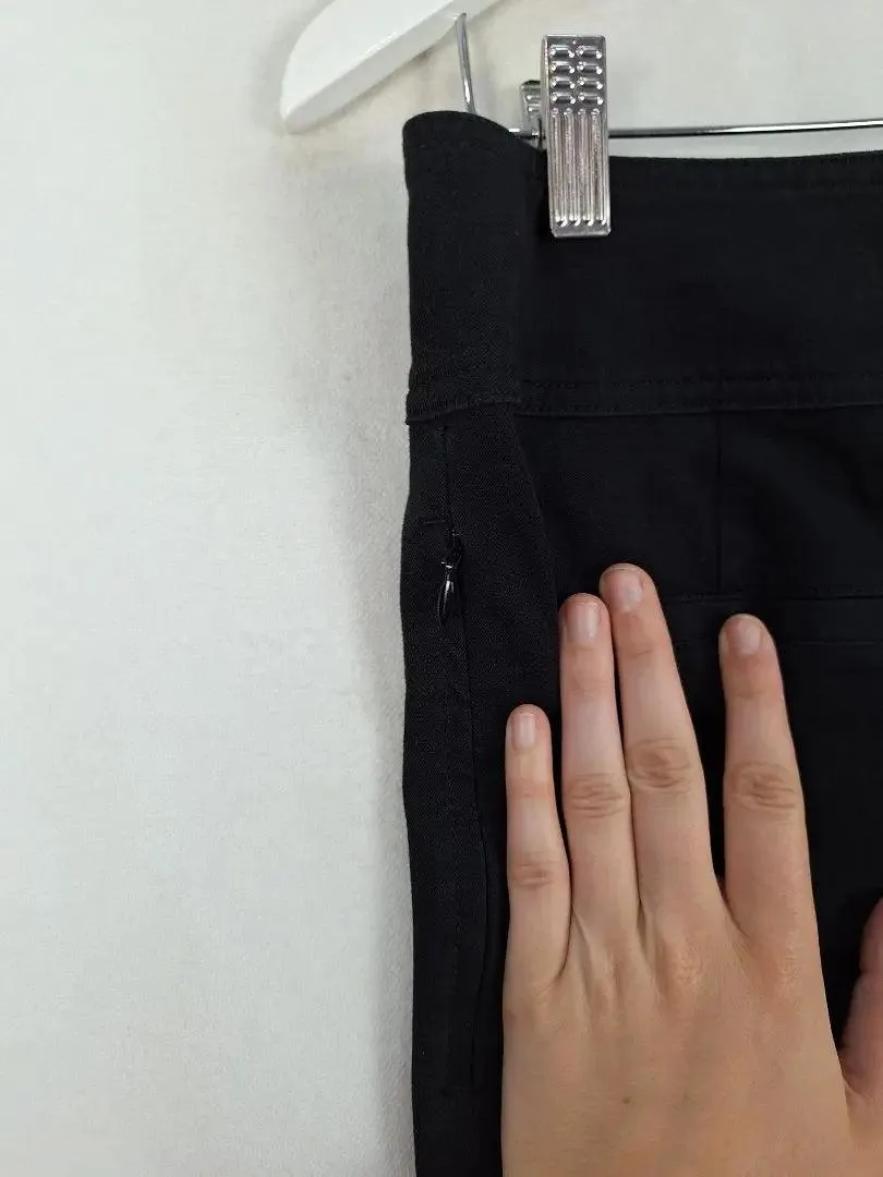 Witchery Sleek Belted Black Office Pants Size 12