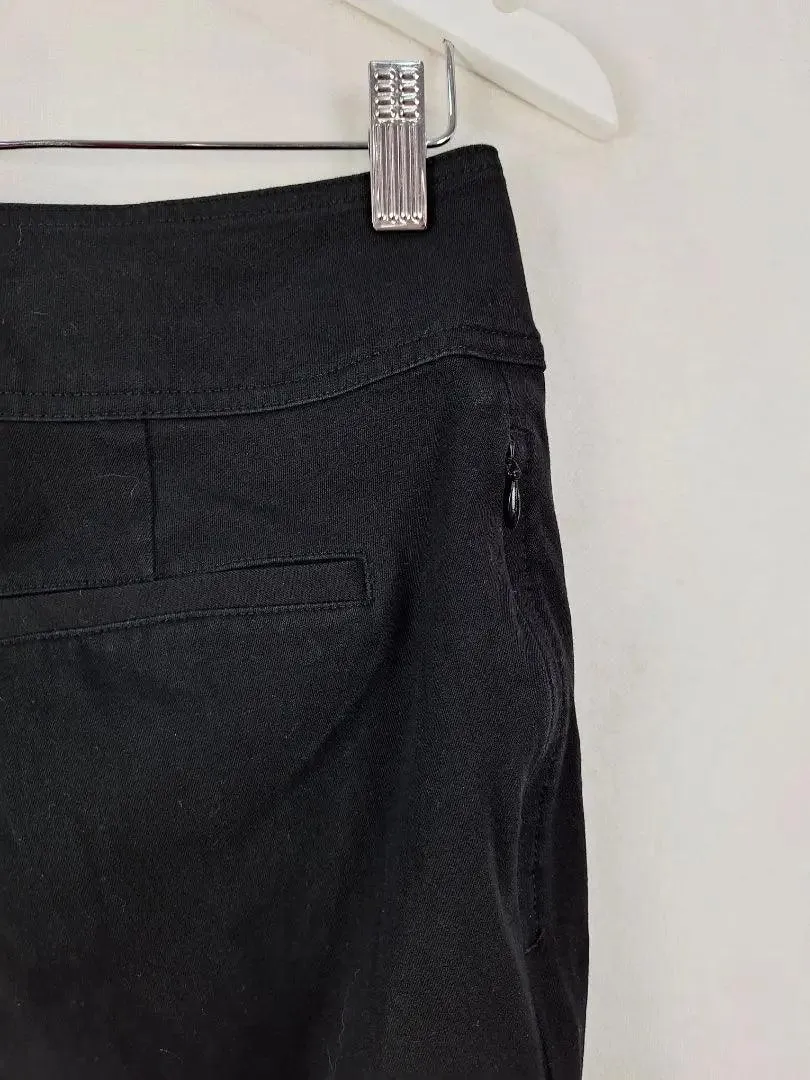 Witchery Sleek Belted Black Office Pants Size 12
