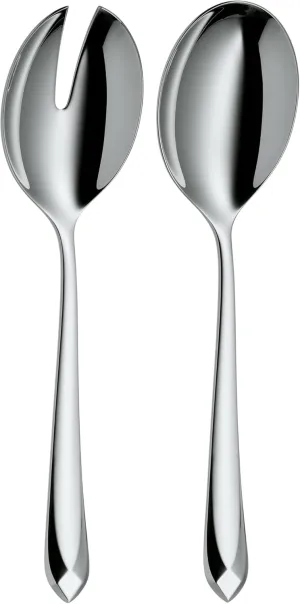 WMF Salad Servers Set of 2 Jette Cromargan Protect Stainless Steel Polished Extremely Scratch Resistant